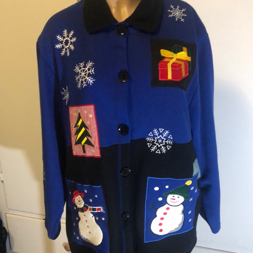 Lovely ONQUE Christmas sweater. woman sz 2X”